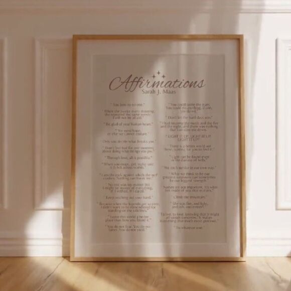 Sarah J Maas ACOTAR Affirmations Print - Picture 6 of 7